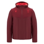 Wales Mens Travel Padded Bomber Jacket 25/26 Dark Red - Front 