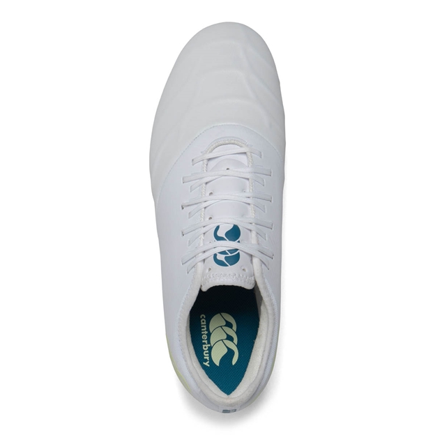 Canterbury Adults Phoenix Genesis Pro Soft Ground Rugby Boots White - Top