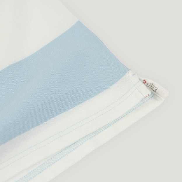 Scotland 1990 Heritage Pure Cotton Polo - Sky Blue/White