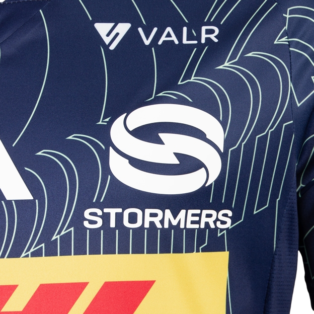 Stormers Mens Performance Training T-Shirt 25/26 Navy - Stormers Logo Close-up