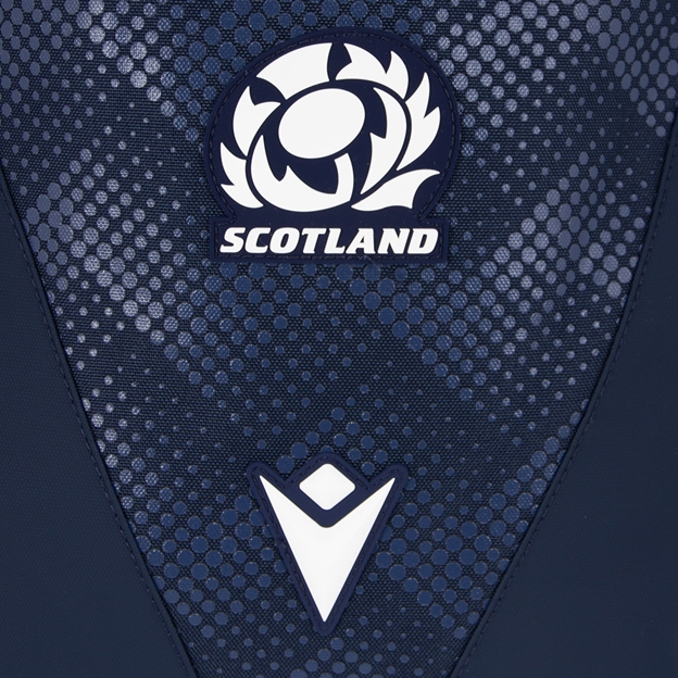 Scotland Gym Sack 26/27 Navy and Sand - Front Close-up View