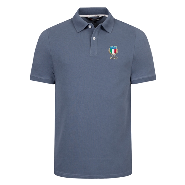Italy 1929 Heritage Pure Cotton Polo - Petrol Blue