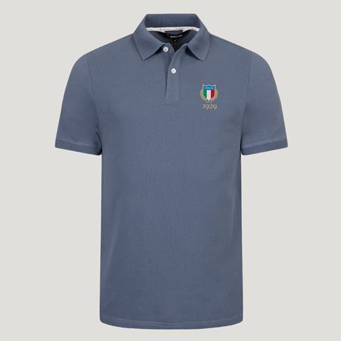 Italy 1929 Heritage Pure Cotton Polo – Petrol Blue