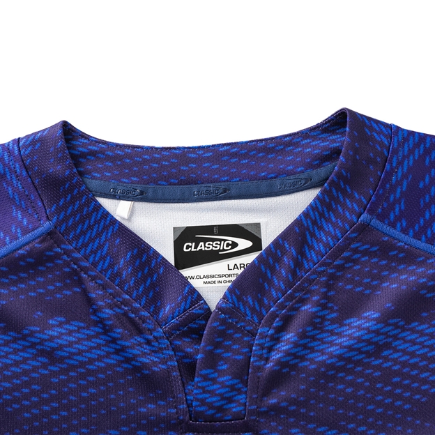 Blues Kids Home Rugby Shirt Short Sleeve 2025 - Collar