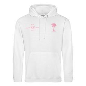 Womens World Cup Fiji Adults Classic Hoodie White - Front