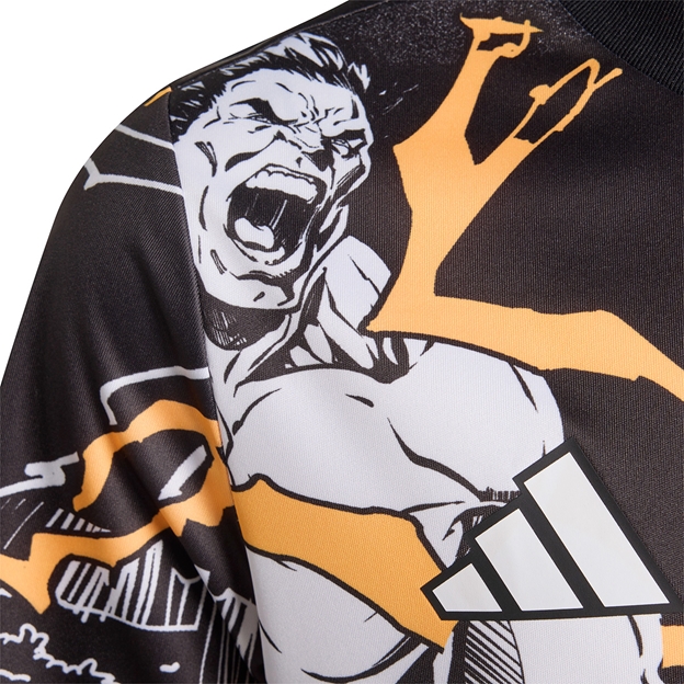 All Blacks Marvel Kids Home Rugby Shirt 25/26 - Marvel Characters