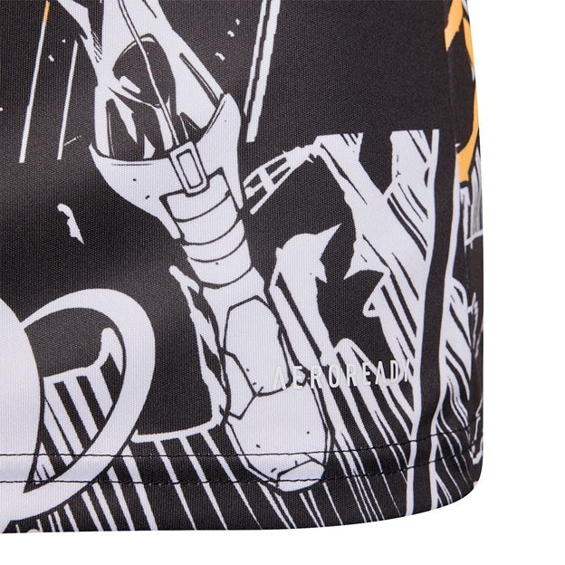 All Blacks Marvel Kids Home Rugby Shirt 25/26 - AEROREADY Material