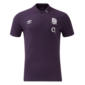 England Mens Polo T-Shirt - Nightshade - 2025 - Front