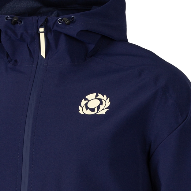 Scotland Kids Training Waterproof Jacket 26/27 - SRU Thistle Close-up
