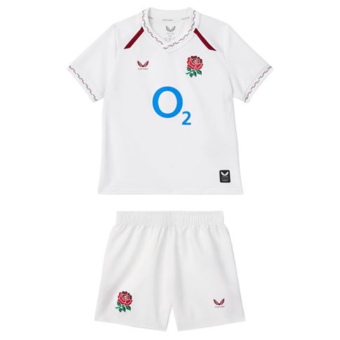 England Infants Home Rugby Kit 26:27 Brilliant White - Front View