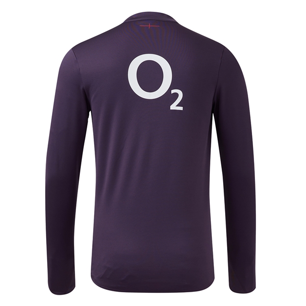 England Mens 1/2 Zip Fleece - Nightshade - 2025 - Back