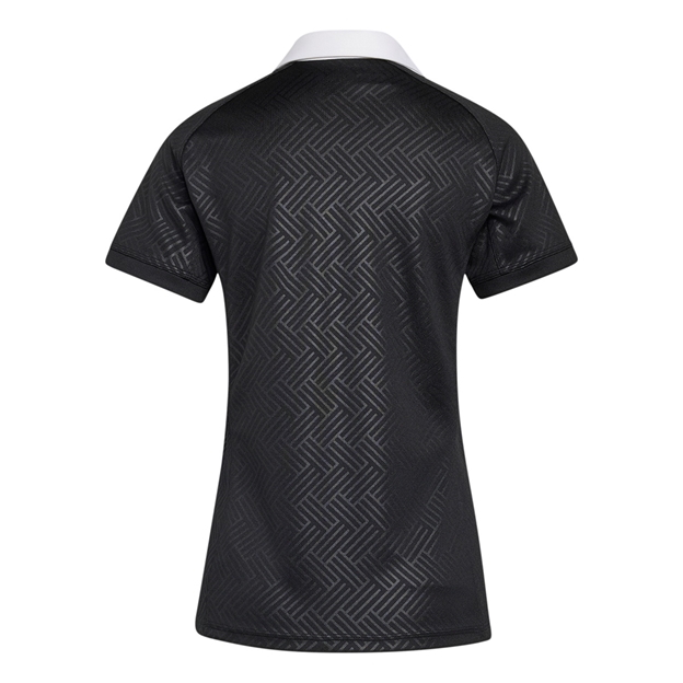 Black Ferns Womens Home Rugby Shirt 26/27 All Black - Back View