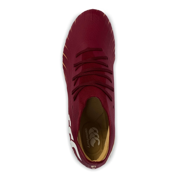 Canterbury Adults Speed Falcon Elite FG Rugby Boots Red - Top