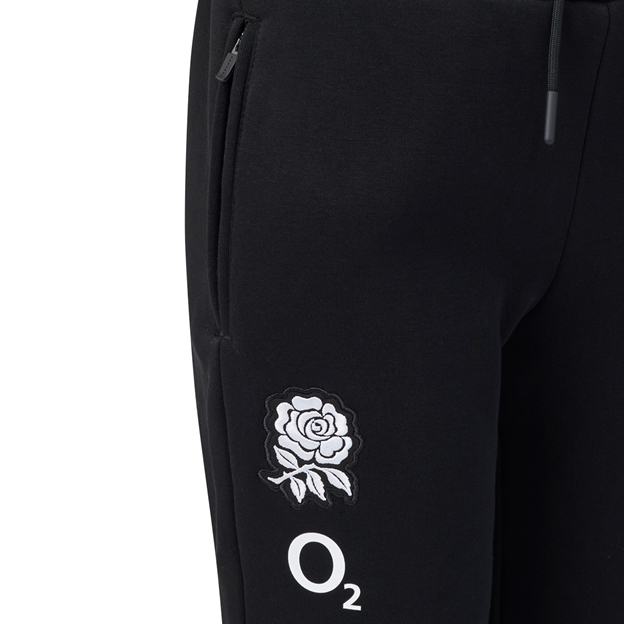 England Kids Off Pitch Jogger Pants 26/27 Castore Black - Pocket Close-up