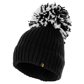 Big Bobble Beanie Hat Black - Front