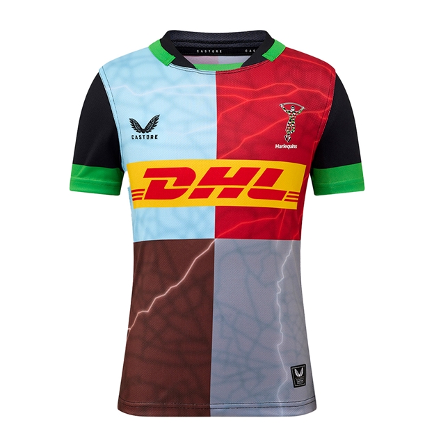 Harlequins Kids Home Rugby Shirt 25/26 - Front