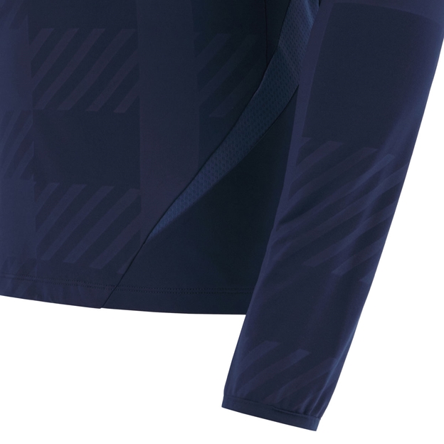 Scotland Junior Travel Quarter Zip Softshell Top 25/26 Navy - Sleeve Detail