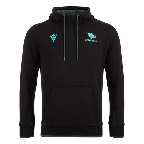 Connacht Mens Hoodie Black - 2025 - Front Connacht Mens Hoodie Black - 2025 - Front