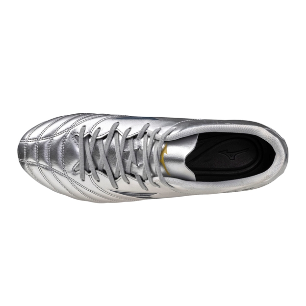 Mizuno Adults Monarcida Neo III Select Firm Ground Artificial Grass Rugby Boots - Galaxy Silver