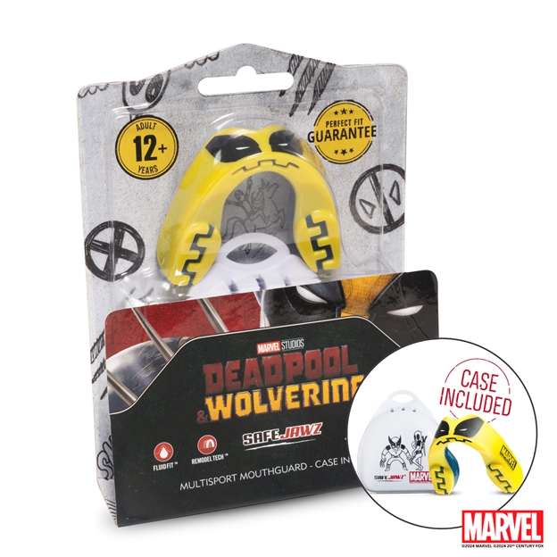 SafeJawz Marvel Wolverine Mouthguard Case Included