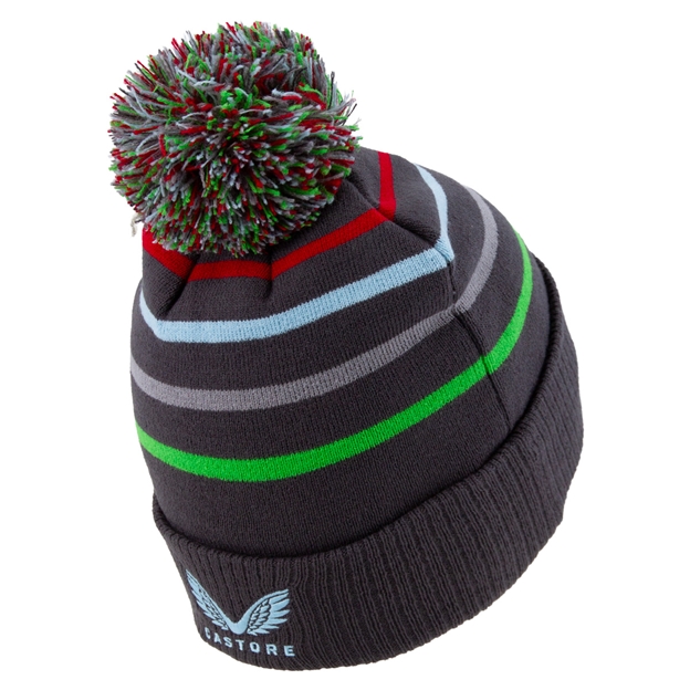 Harlequins Adults Club Bobble Beanie 25/26 Ebony - Back