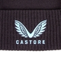 Harlequins Adults Club Bobble Beanie 25/26 Ebony - Castore Logo 