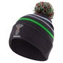 Harlequins Adults Club Bobble Beanie 25/26 Ebony - Front 