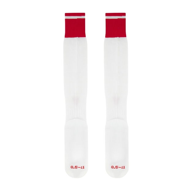 Wales Mens Home Socks 25/26 White - Flat Back