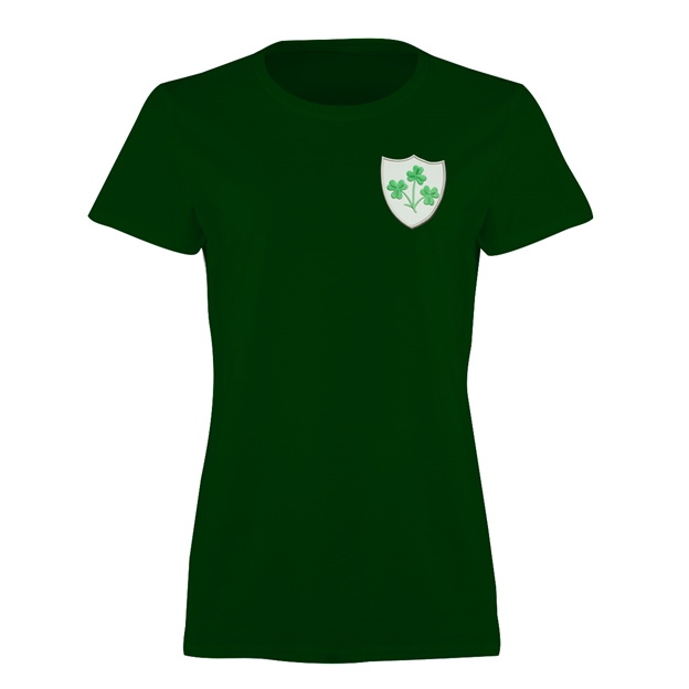 Ireland Womens Classic Printed T-Shirt - Bottle Green