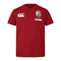 British and Irish Lions Junior Cotton T-Shirt Red - Front 