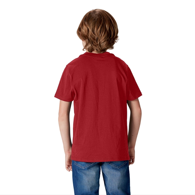 British and Irish Lions Junior Cotton T-Shirt Red - Model Back
