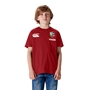 British and Irish Lions Junior Cotton T-Shirt Red - Model Front 