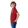 British and Irish Lions Junior Cotton T-Shirt Red - Model Side 