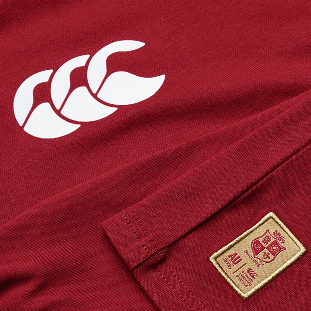 British and Irish Lions Junior Cotton T-Shirt Red - Official Product
