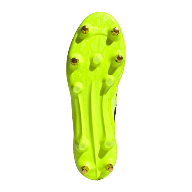 adidas Adults Adizero RS15 Pro Soft Ground Rugby Boots Yellow - Soleplate