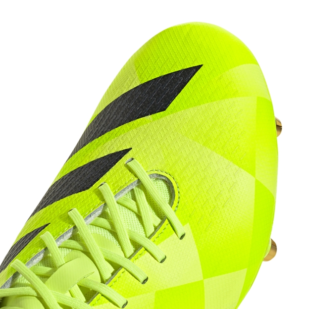 adidas Adults Adizero RS15 Pro Soft Ground Rugby Boots Yellow - Toe