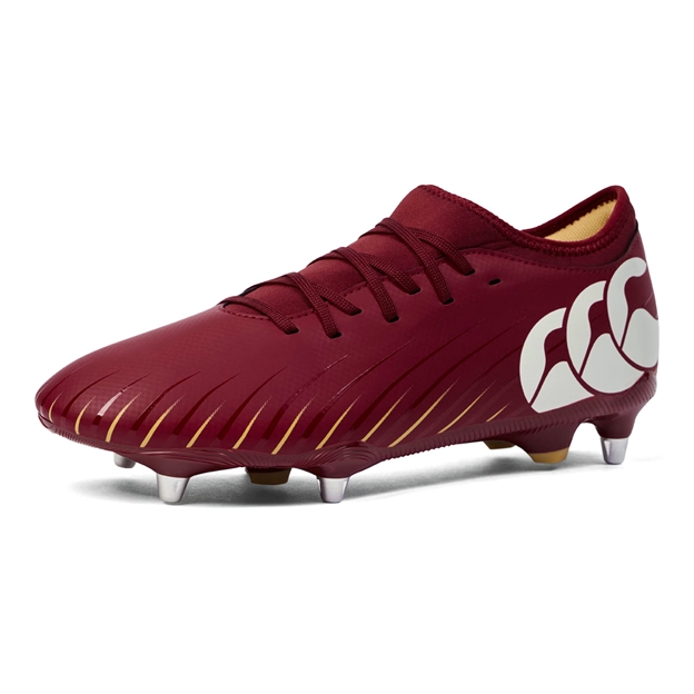 Canterbury Adults Speed Falcon Team SG Rugby Boots Red - Front