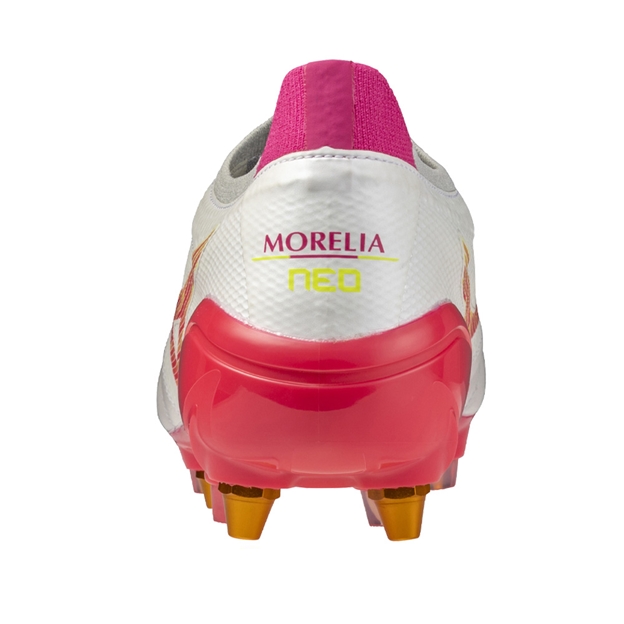 Mizuno Adults Morelia Neo IV Βeta Elite Mix Rugby Boots Blazing Flair - heel