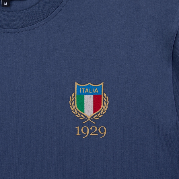 Italy 1929 Pure Cotton T-Shirt - Petrol Blue