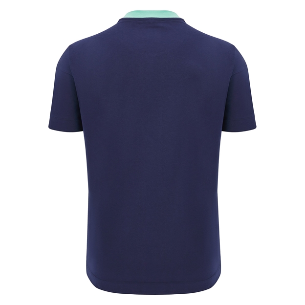 Scotland Mens Travel Cotton T-Shirt - Navy - Short Sleeve 2025 - Back