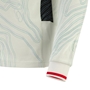 Wales Mens Away Cotton Rugby Shirt 25/26 Long Sleeve White - Sleeve Detail 