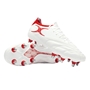 Gilbert Icon Players 8 Stud Soft Ground Rugby Boots White/Red - Front 