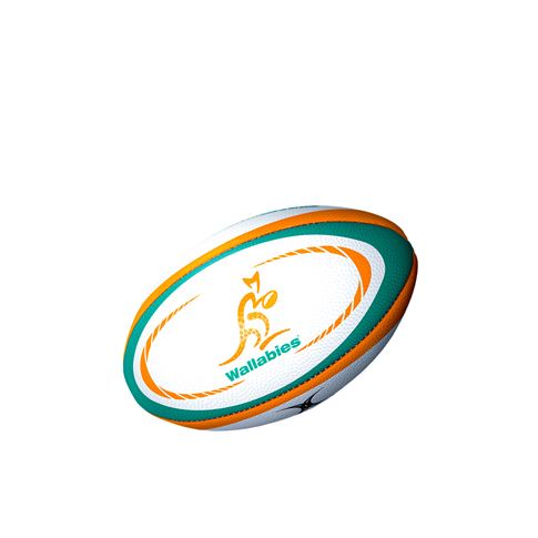 Gilbert Australia Replica Rugby Ball Mini - Front Gilbert Australia Replica Rugby Ball Mini - Front