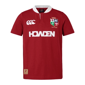 British and Irish Lions Short Sleeve Classic Rugby shirt Red - Front