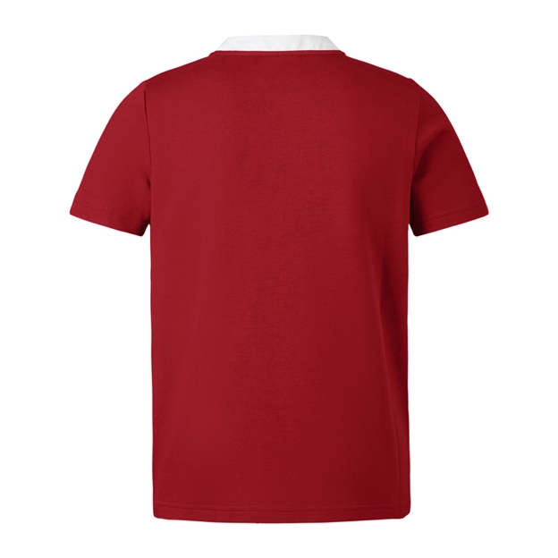 British and Irish Lions Adults Short Sleeve Classic Rugby Shirt - Red - Back
