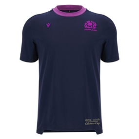 Scotland Mens Limited Edition Calcutta Cup Since 1879 Athleisure Cotton T-Shirt 25/26 - Navy