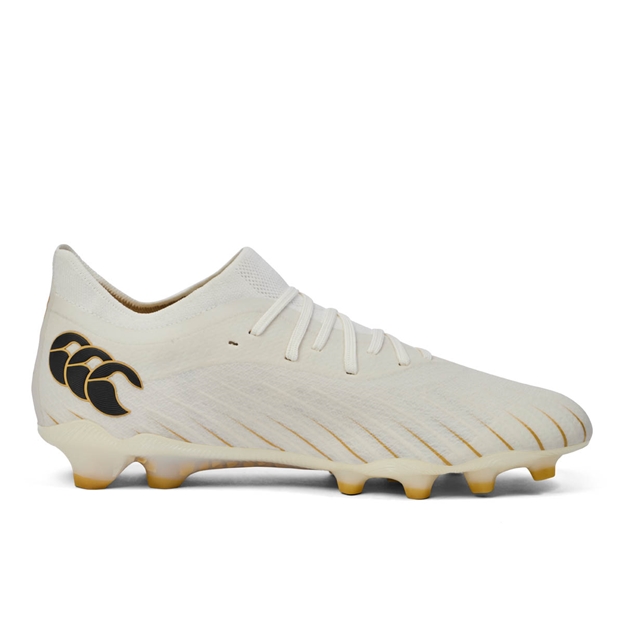 Canterbury Adults Speed Falcon Elite Firm Ground Rugby Boots - White - Instep