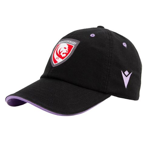 Gloucester Baseball Cap 25/26 Black/Lilac - Front Gloucester Baseball Cap 25/26 Black/Lilac - Front