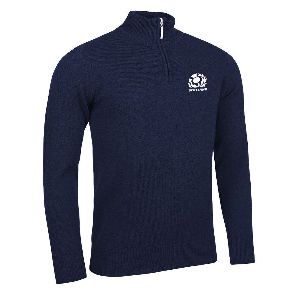 cottish Rugby Mens Zip Lambswool Sweater | rugbystor3