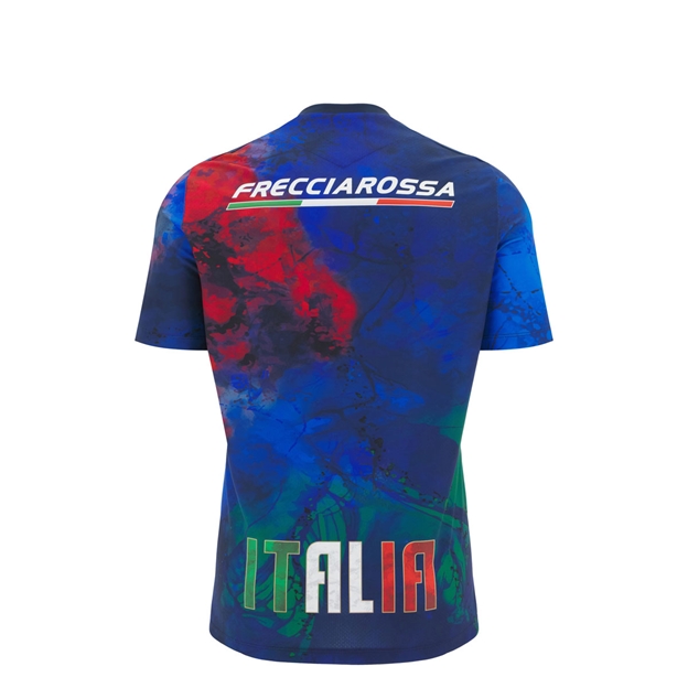 Italy Junior Training T-Shirt 25/26 Navy - Back